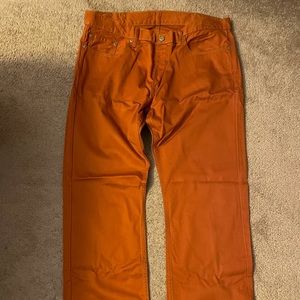 Burnt orange Levi’s twill pant…size: 38 x 32